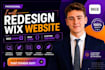 redesign wix website wix studio velo code custom features