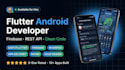 build a flutter android app with firebase and rest API integration