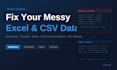 clean and fix your messy excel or CSV data