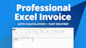 create professional excel invoice and quotation in 24h