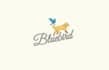 design unique blue bird logo