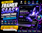 framer website framer saas landing page with 3d scroll prallex effect animation