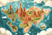 map illustration vector illustration vector map