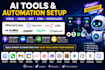 setup elevenlabs heygen n8n make zapier vapi twilio and ghl automation