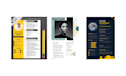 design a professional friendly resume and CV template