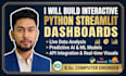 develop interactive data dashboards and business analytics