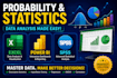 do probability and data analysis using excel, power bi, spss