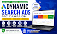 create high converting google dynamic search ads PPC campaign for shopping ads