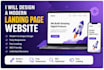 design a modern responsive landing page website