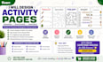 create fun educational activity pages for kids