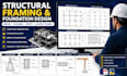 create structural framing foundation drawing beam column layout patio design