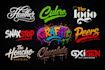 do typography, graffiti, lettering, and text logo design