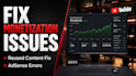 fix youtube reinstatement adsense and monetization issues