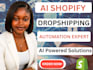 build a high converting ai shopify dropshipping store