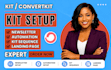 setup convertkit email sequence convertkit newsletter convertkit landing