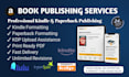professionally format and publish kindle and paperback books
