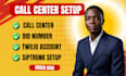 setup call center did number siptrunk 3cx