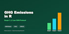 calculate scope 1, 2, 3 ghg emissions per ghg protocol using r