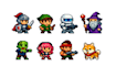 design custom pixel character, rpg sprites and game assets