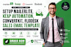 setup mailerliter email keap automation convertkit flodesk sales email template