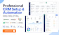 setup pipedrive CRM, hubspot, zoho, freshdesk, monday and pipedrive clickup
