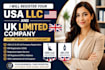 create your USA llc and UK limited company registration servicenon resident llc