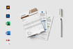 create professional interactive custom invoice and letterhead template