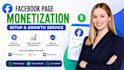 do complete facebook page monetization and promotion
