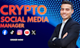 your crypto social media manager