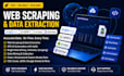 provide web scraping data extraction bright data apify scrapy and research data