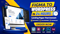 figma to wordpress conversion, responsive, fast loading