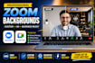 create custom google meet and zoom backgrounds