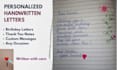 write personalized handwritten letters and custom messages