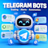 custom telegram bot with API integrations and automation