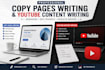 expert copywriting and youtube content writing