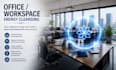 perform a remote office energy cleansing