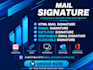 design professional and responsive HTML mail signature