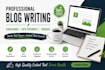 write creative and motivational blog articles