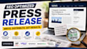 write SEO startup launch press release for your business