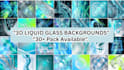 design professional 3d glass liquid background