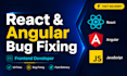 fix react angular javascript frontend bugs