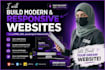 develop professional website portfolio or landing page