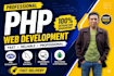 create custom PHP mysql website and web application