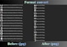 convert, resize bulk image files to another file format