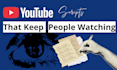 write a youtube script with ai