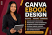 do canva ebook design, PDF lead magnet, workbook design and ebook formatting
