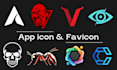 design modern minimalist favicon icon