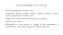 proofread and edit documents