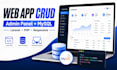 build a laravel PHP web app with crud mysql and admin panel