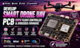 develop smart drone uav pcb, esp32 flight controller and embedded firmware